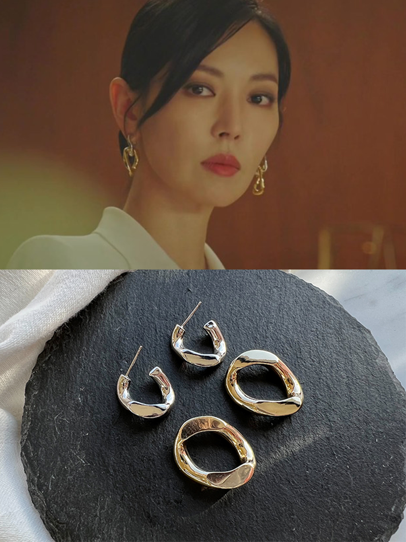 [現貨]《Penthouse》粗鍊耳環