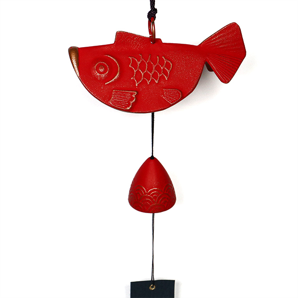 【岩鑄】金魚風鈴 -金/赤
