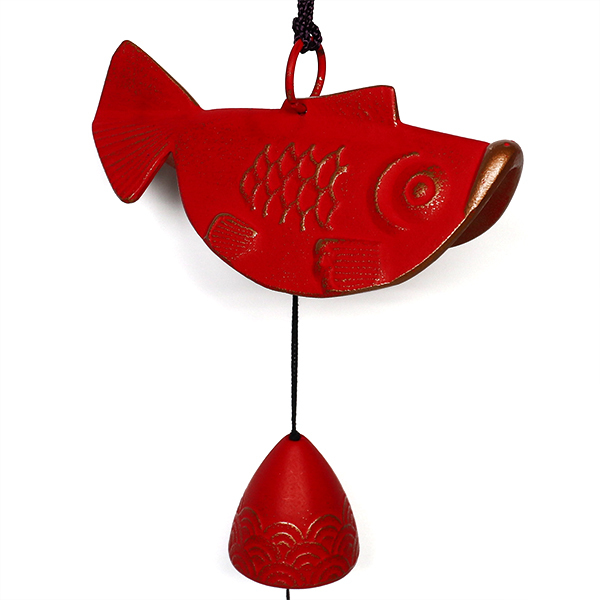【岩鑄】金魚風鈴 -金/赤