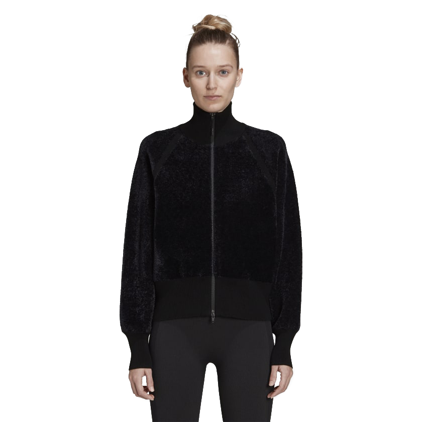 【 Y-3 W CL KNT FZ SWT 頂級天鵝絨外套 - 黑 】