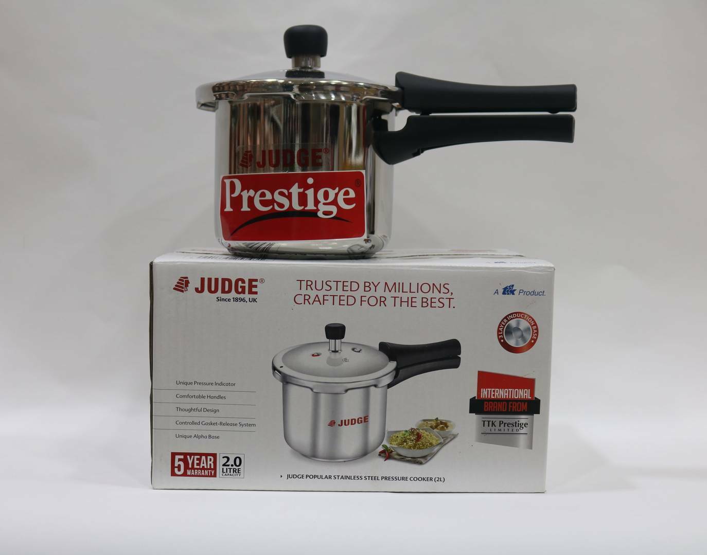 Judge (Prestige) Popular Steel Cooker 2ltr