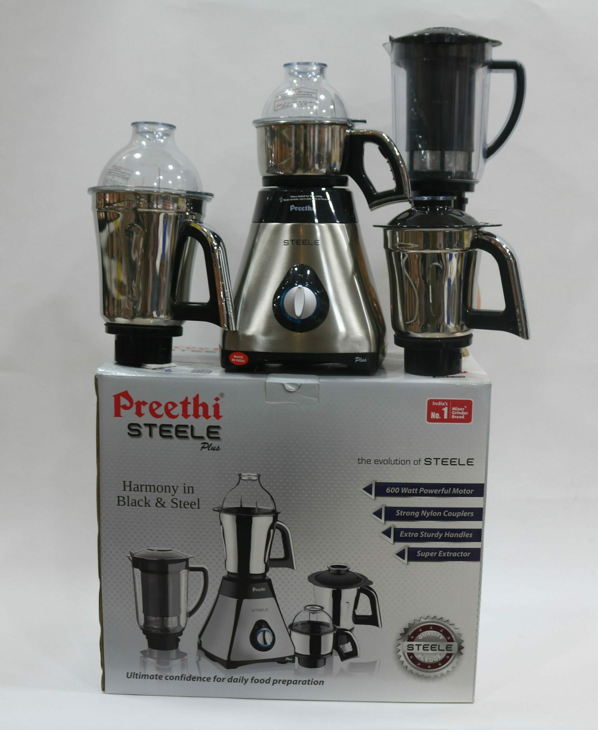 preethi mixer steel body