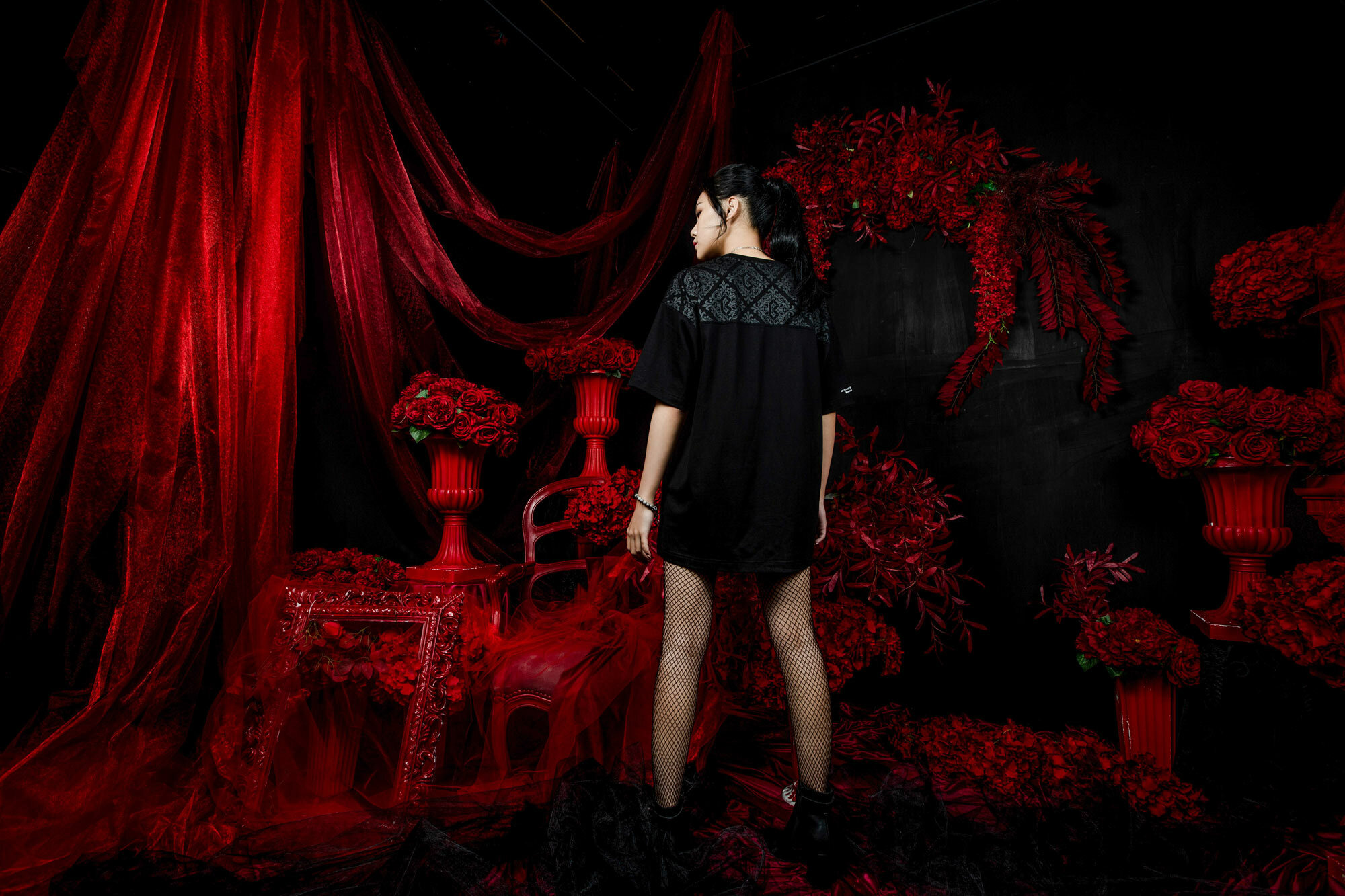 《隱士》五章 黑冥學士棉T恤｜吟遊詩人的呢喃 x Retop限量聯名哥德服飾