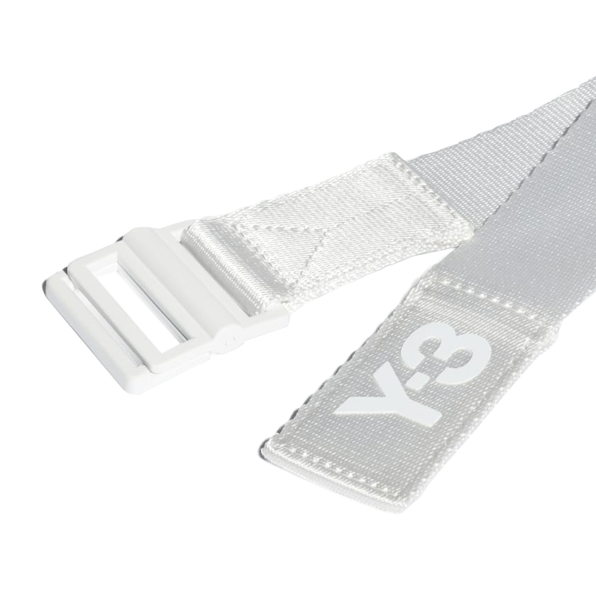 【 Y-3 CL L BELT 頂級皮帶 - 白 】