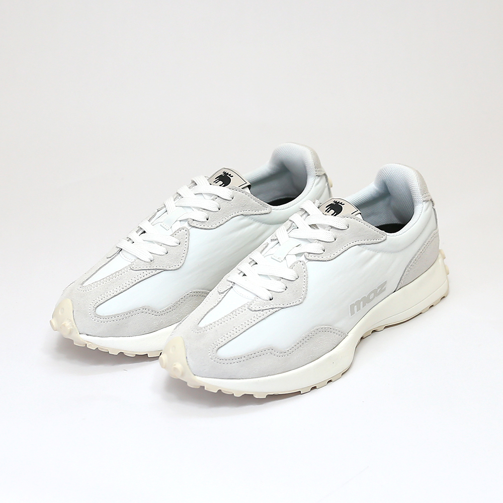 【惜福商品$999】moz瑞典 駝鹿復古麂皮豆豆起司運動鞋(百搭白)