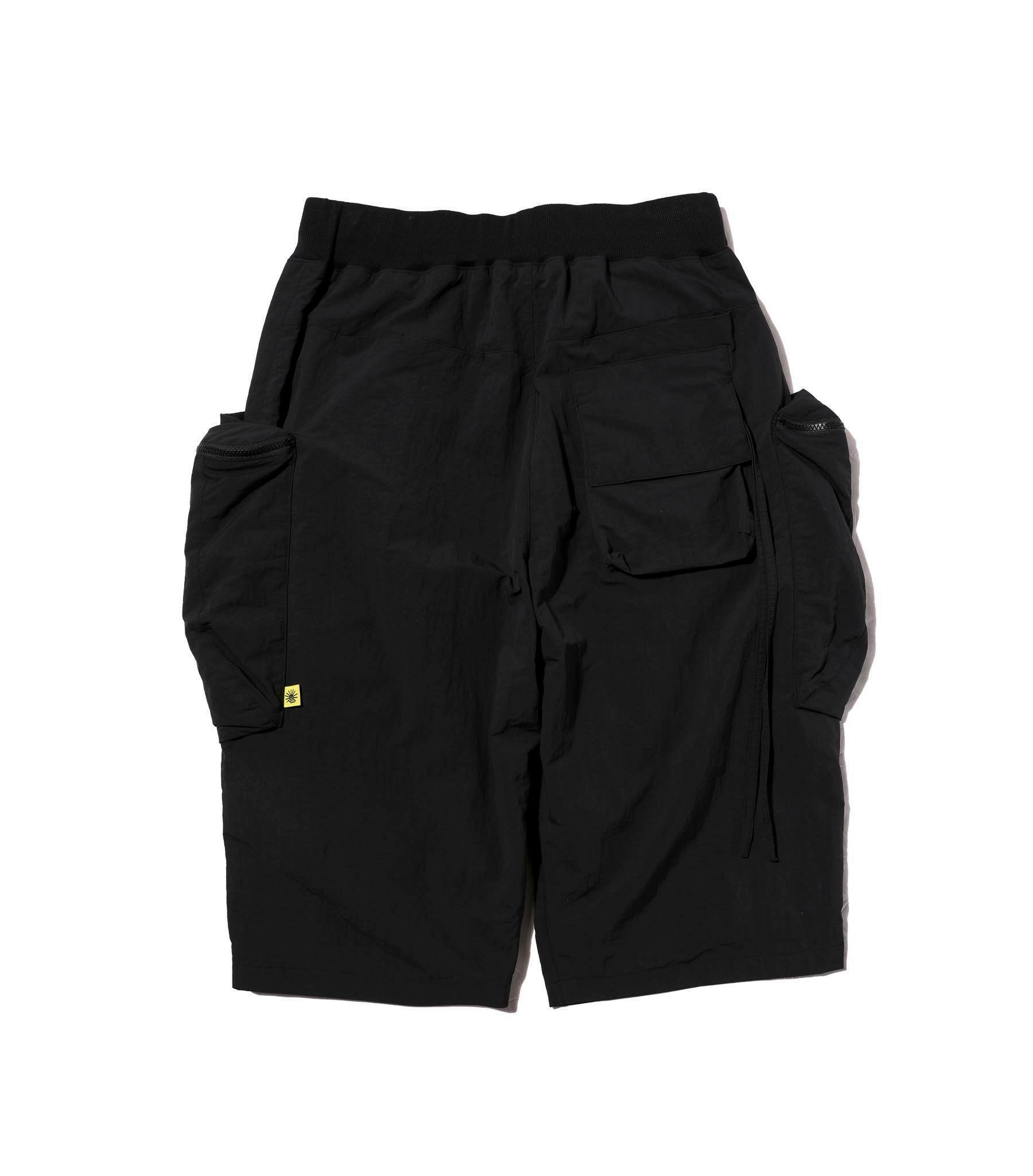 AES WR-BF 1.0 SIDE DRAWSTRING WIDE PANTS - BLACK