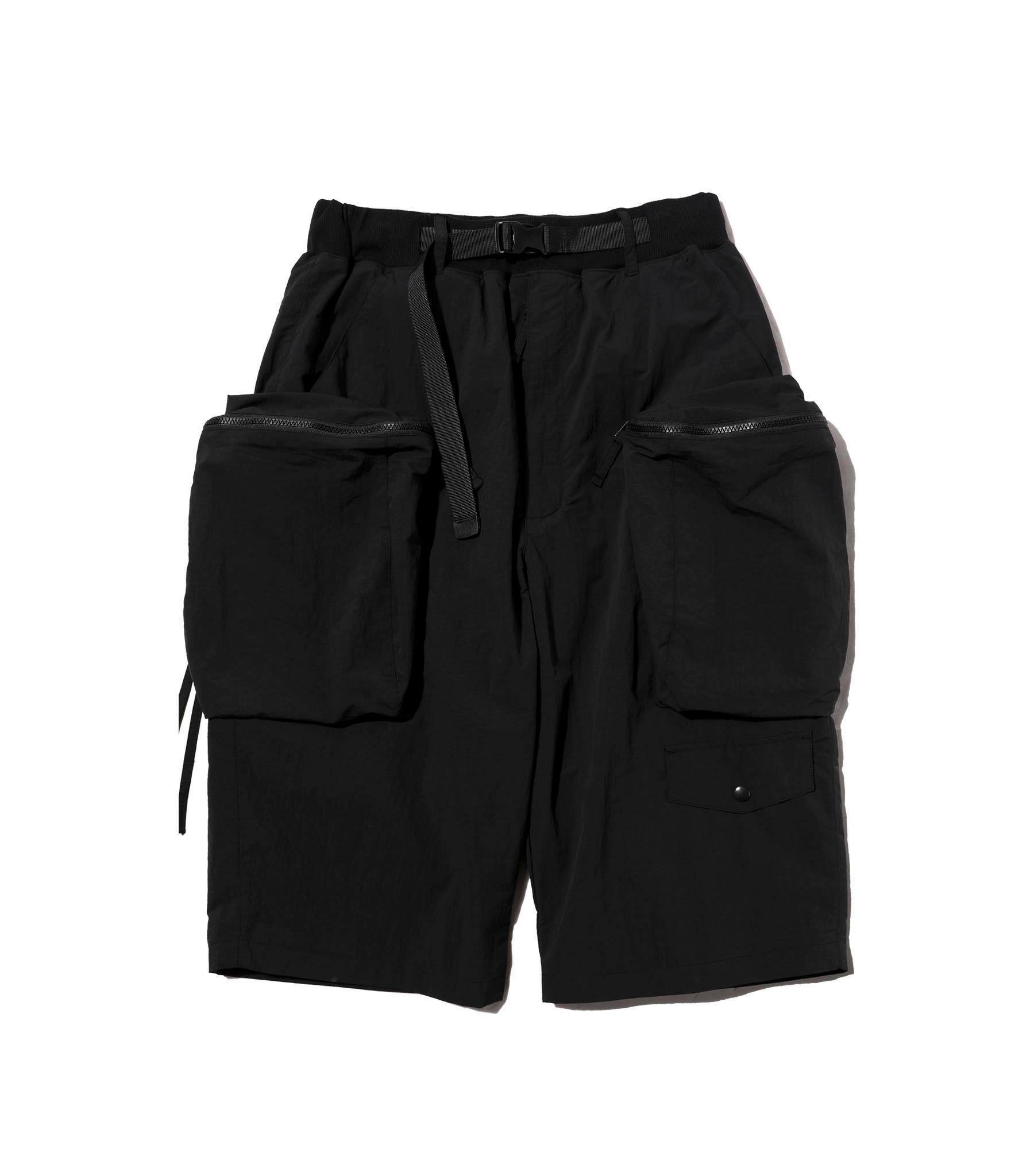 AES WR-BF 1.0 SIDE DRAWSTRING WIDE PANTS - BLACK