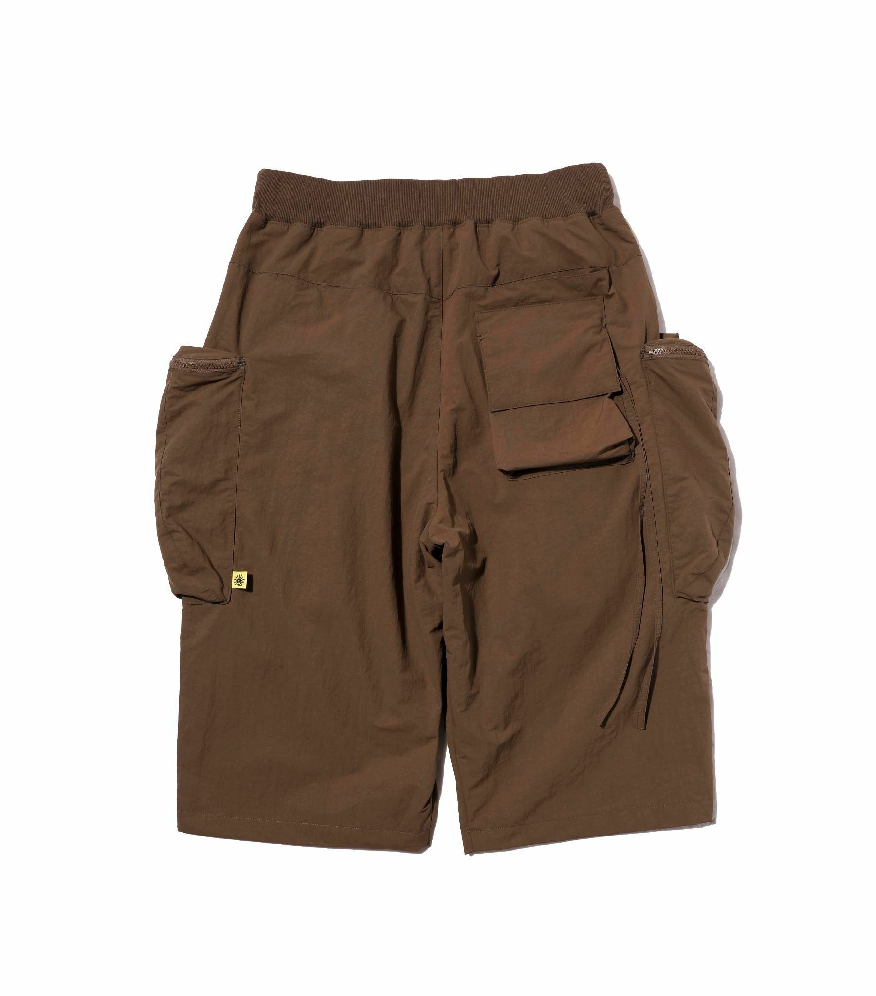 AES WR-BF 1.0 SIDE DRAWSTRING WIDE PANTS - BROWN