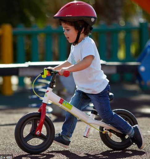 儿童平衡车俩轮自行车 2-3岁(白色）