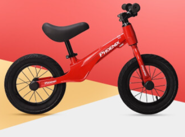 儿童平衡车俩轮自行车 2-3岁(红色）