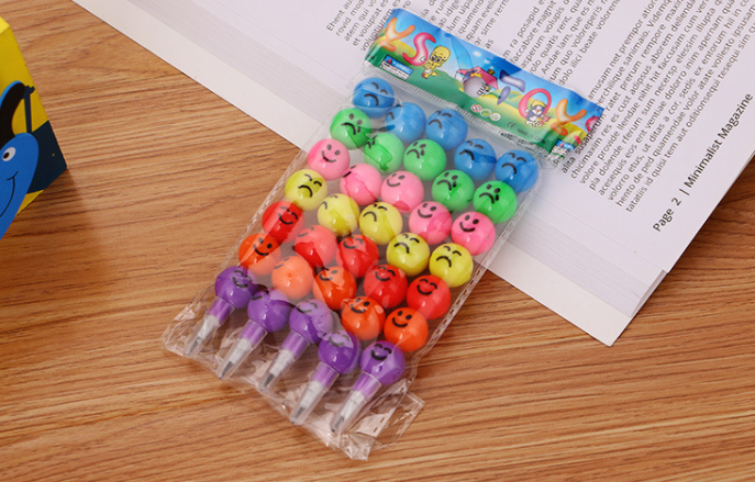 7色毛毛虫铅笔（一套5支）