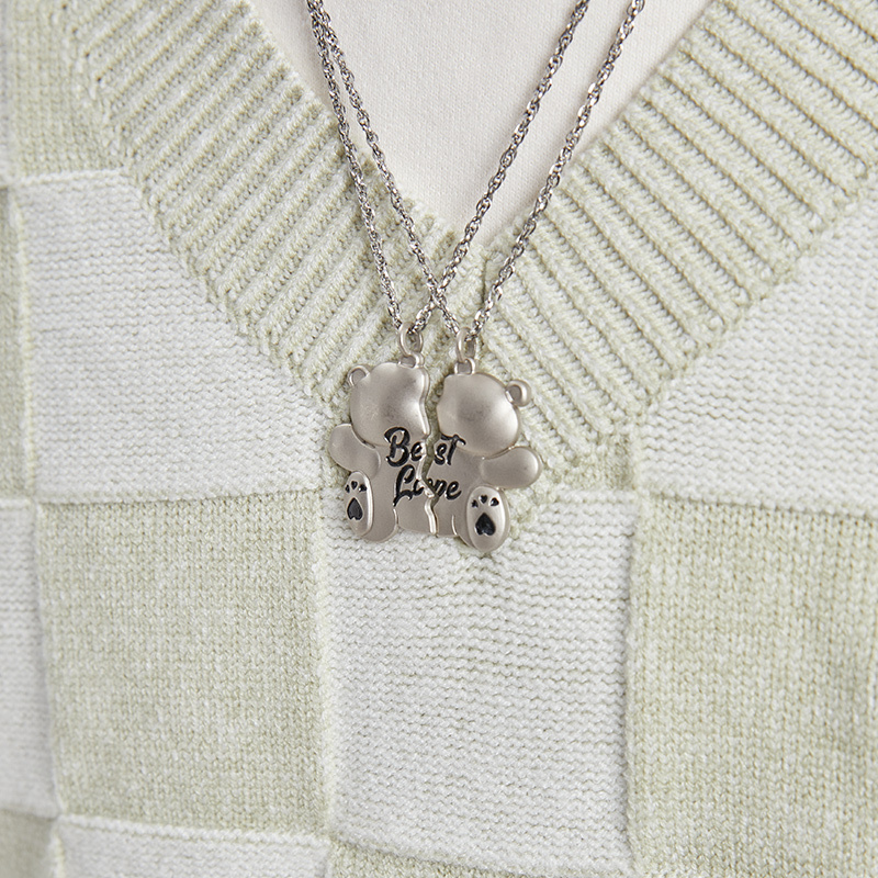 I DON‘T SMOKE 分裂小熊 消光 項鍊