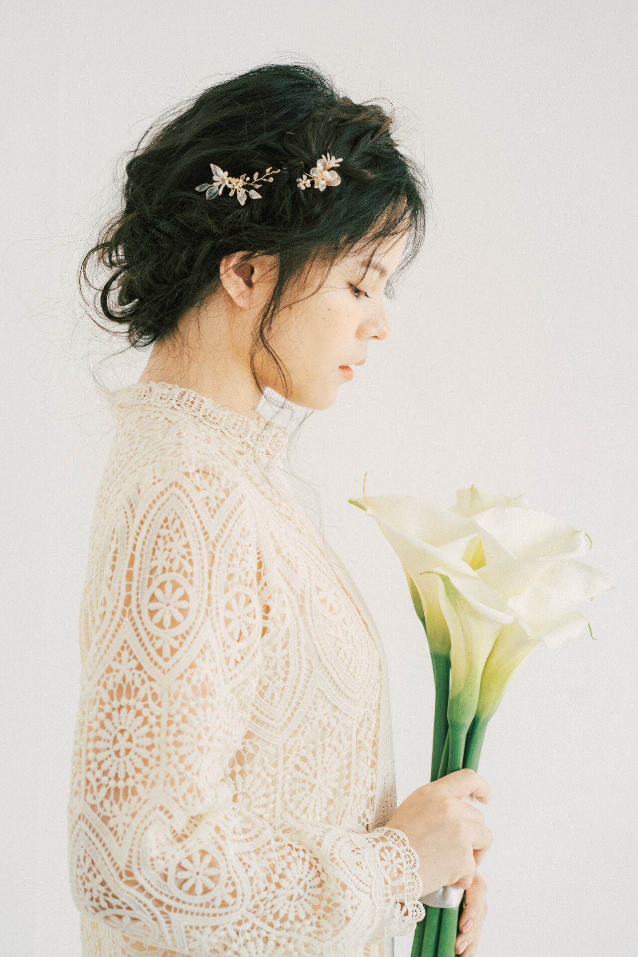 經典白海芋捧花｜新娘捧花