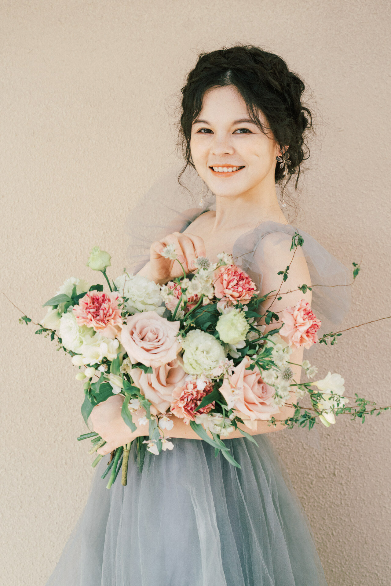 風中的精靈自然系捧花｜新娘捧花