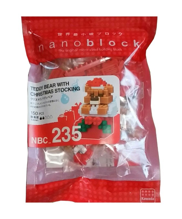 現貨｜Nanoblock 小熊與聖誕襪 TEDDY BEAR WITH CHRISTMAS STOCKING
