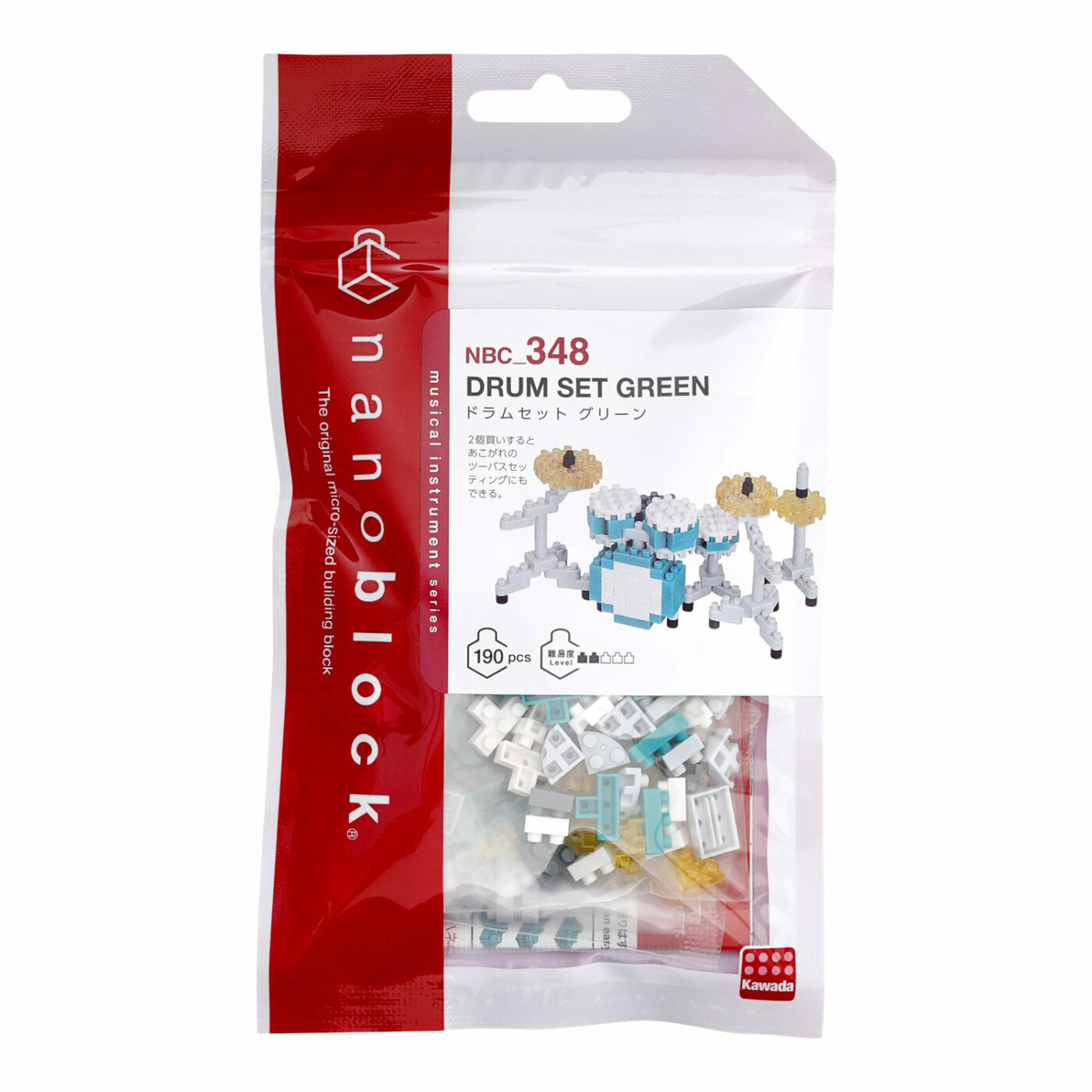 現貨｜Nanoblock 松柏綠爵士鼓 DRUM SET