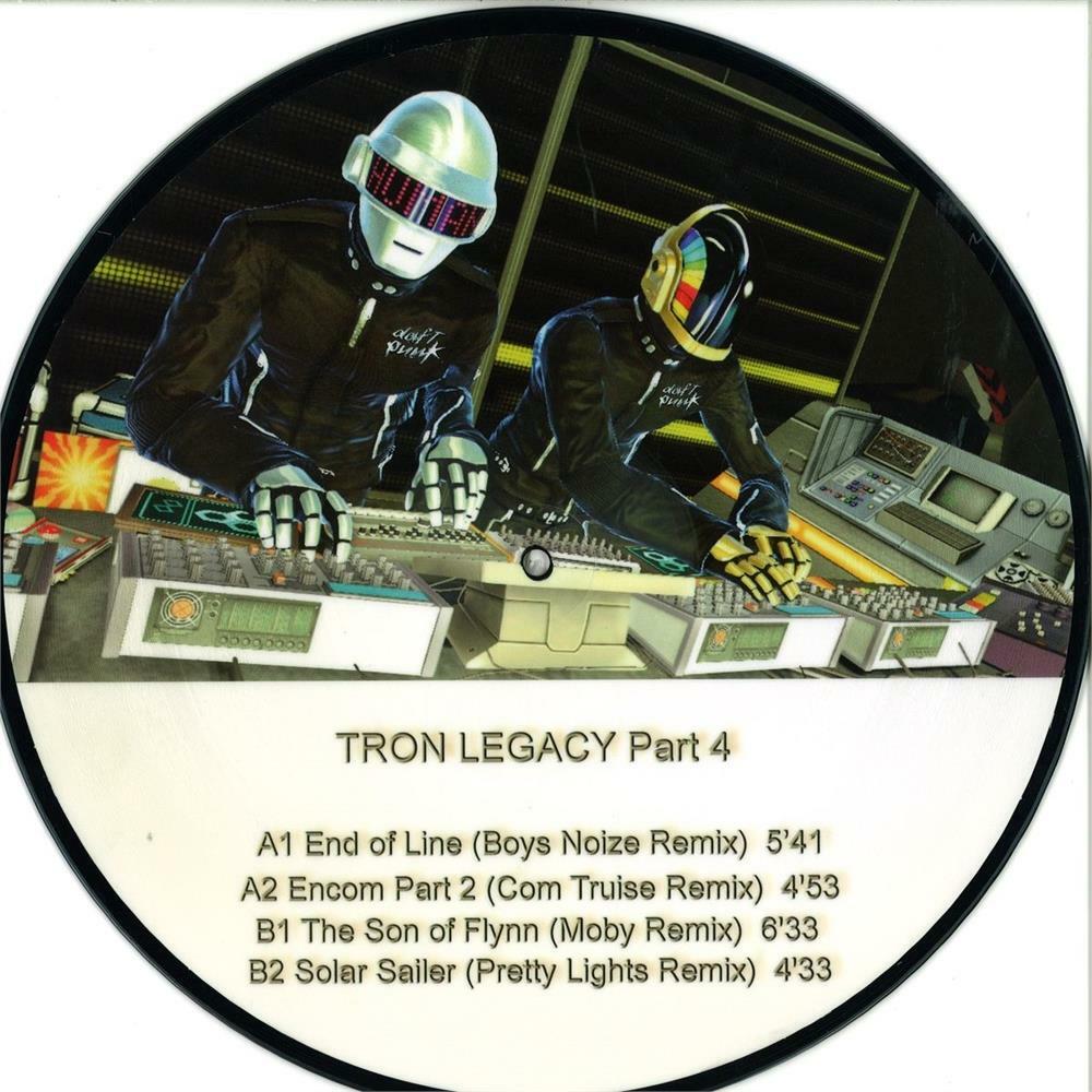 Daft Punk《Tron Legacy Part 4（收錄Boys Noize、Com Truise、Moby、Pretty Lights的Remix）》（圖案膠12"）