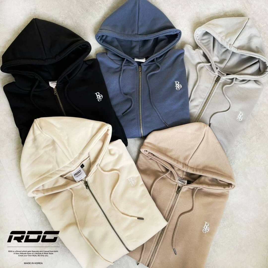 韓國製 RDC STUDIOS 新款 刺繡Logo連帽外套 棉套裝