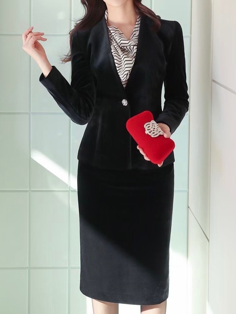 高級絨面鑽釦套裝