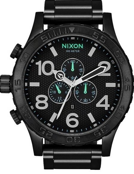 萬年鐘錶 - NIXON 尼克森 THE 51-30  CHRONO 全黑款計時碼表系列大錶徑男錶300M防水  A083-602   錶徑51MM