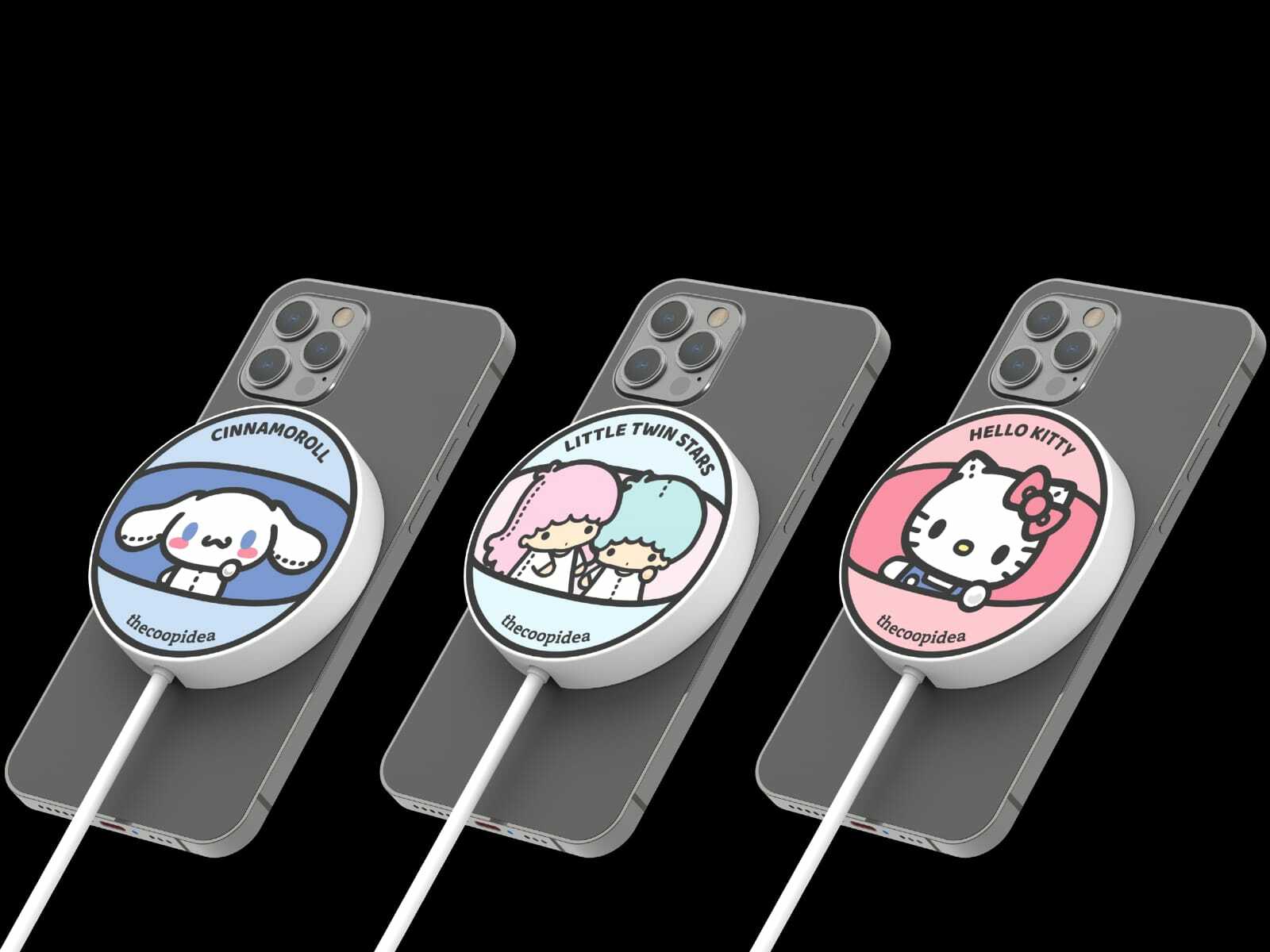 Thecoopidea x Sanrio Magsafe 磁吸無線充電板