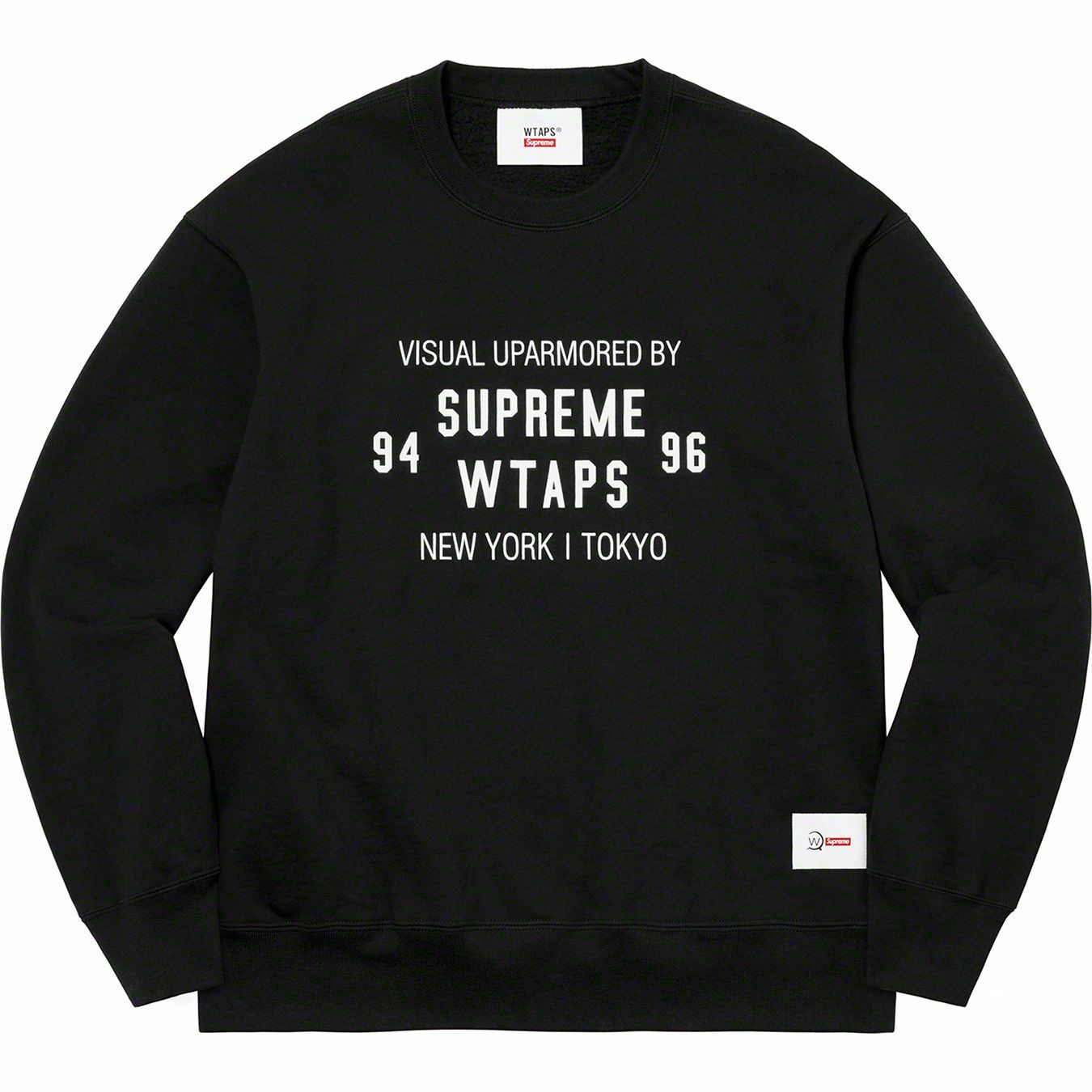 Supreme®/WTAPS® Crewneck Black 黒 XL-