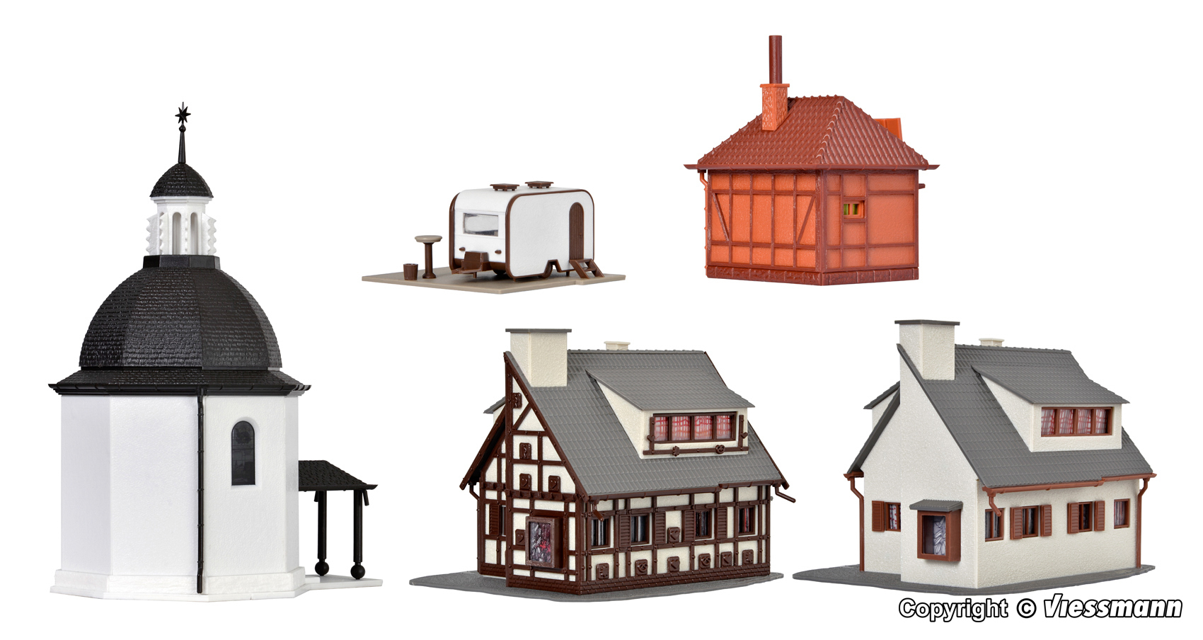 Vollmer 42413 HO scale, Christmas village with LED lighting