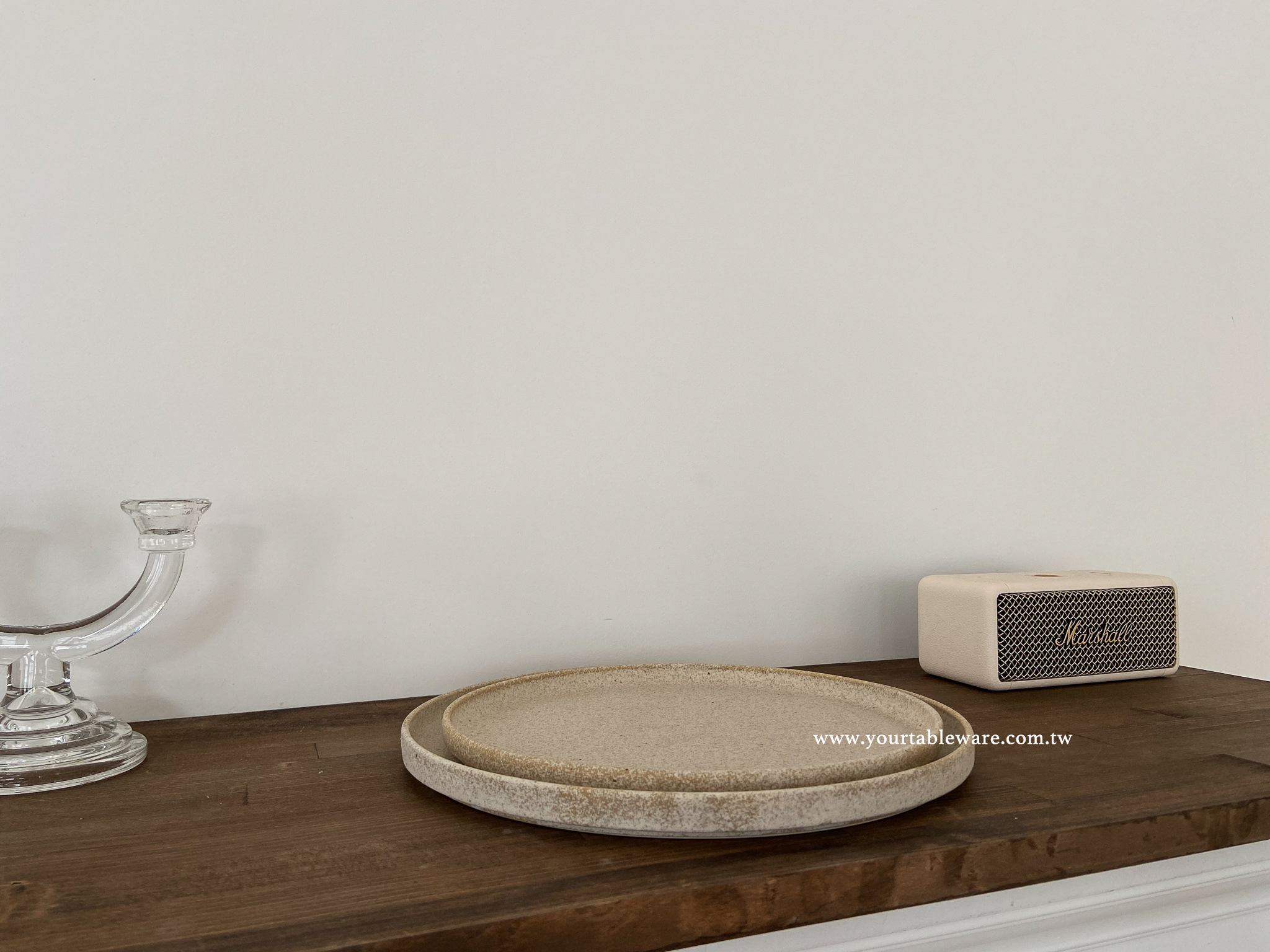 日本 美濃燒 燕麥米 圓皿