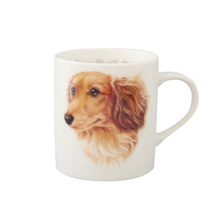 日本美濃燒犬の戀瓦杯 (臘腸) (日本製)