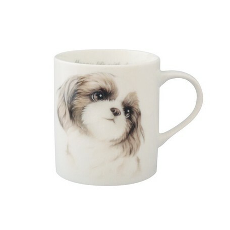 日本美濃燒犬の戀瓦杯 (西施) (日本製)