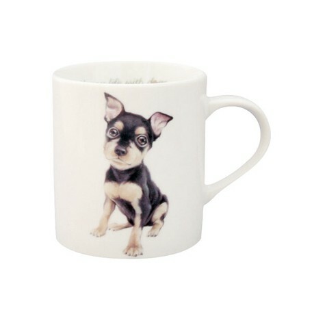 日本美濃燒犬の戀瓦杯 (迷你杜賓) (日本製)