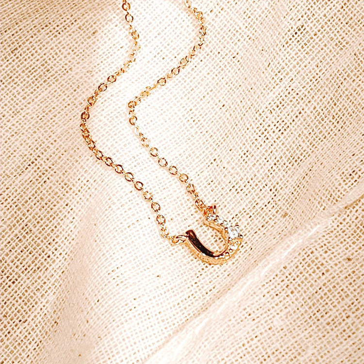 幸運小馬蹄 純銀項鍊