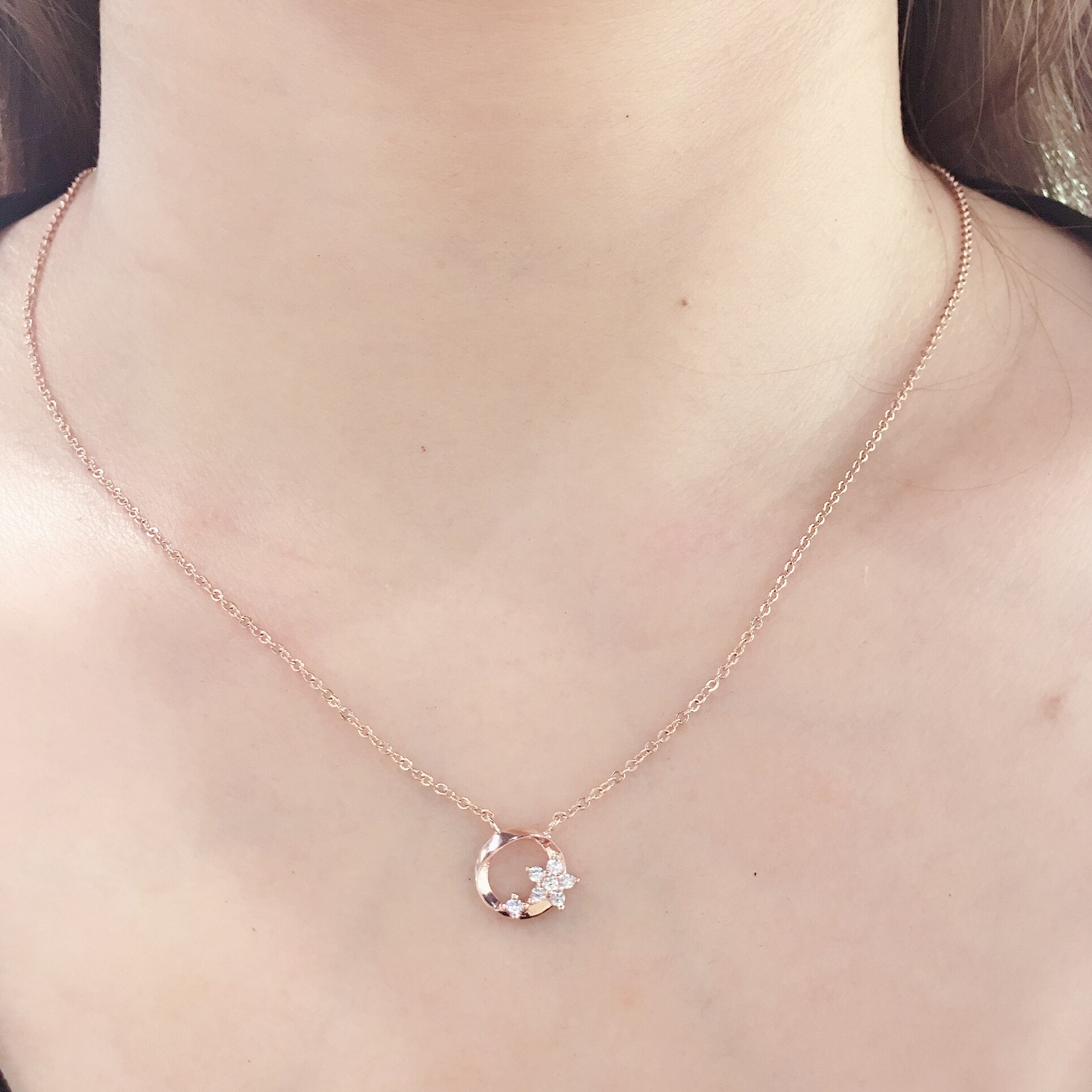 午後花徑 純銀項鍊