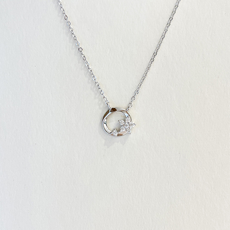 午後花徑 純銀項鍊