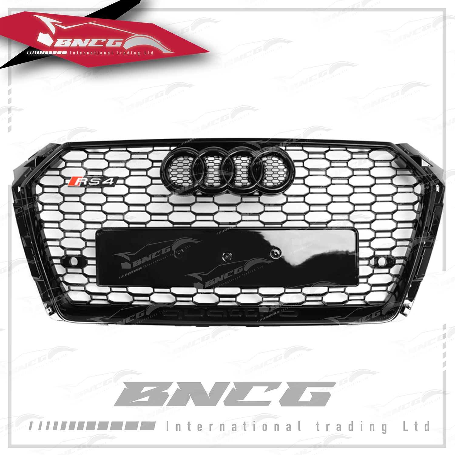 奧迪 Audi 2016+年式 A4 改 RS4 原車替換式 改裝 quattro字樣 中網 水箱蓋 水箱罩 含標