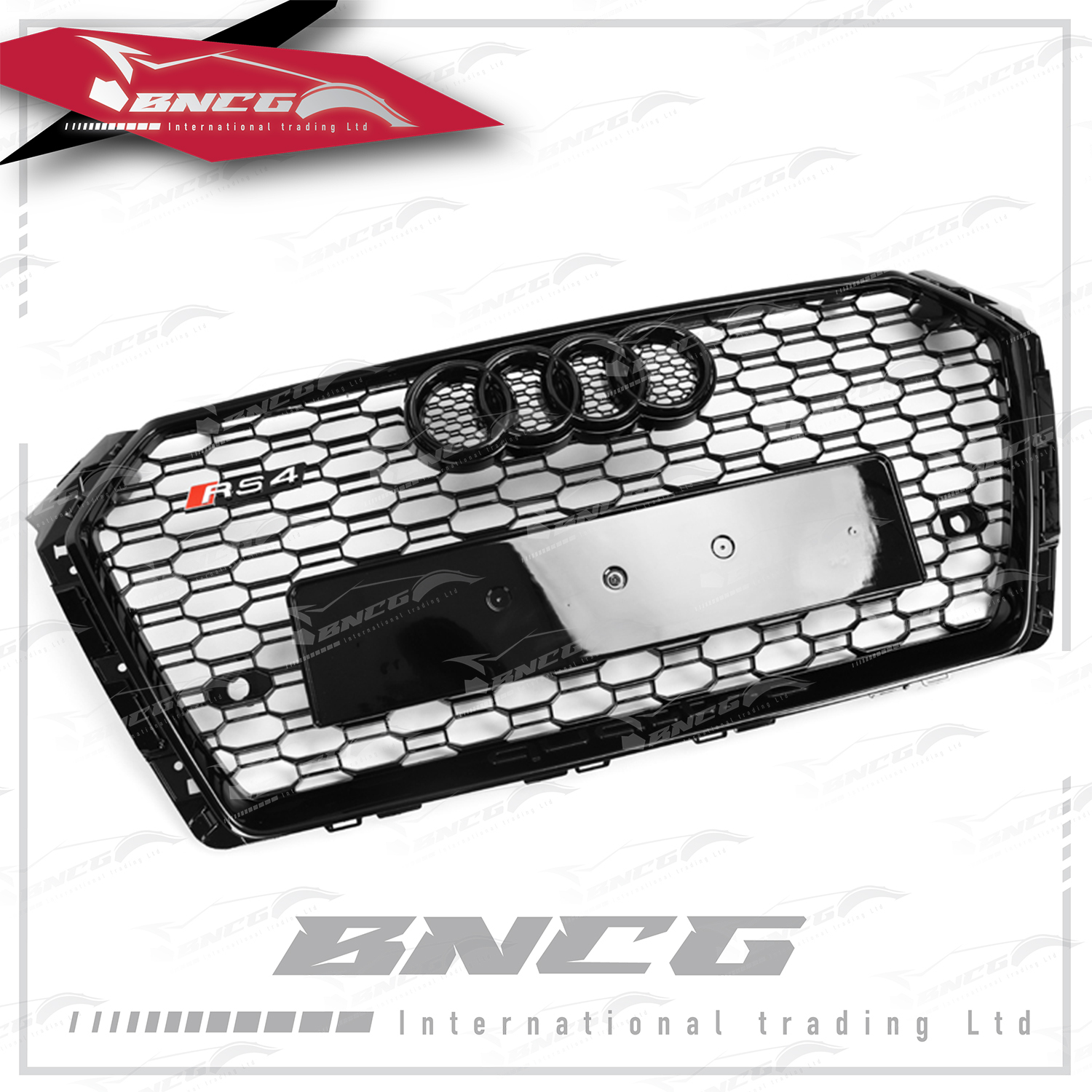 奧迪 Audi 2016+年式 A4 改 RS4 原車替換式 改裝 quattro字樣 中網 水箱蓋 水箱罩 含標