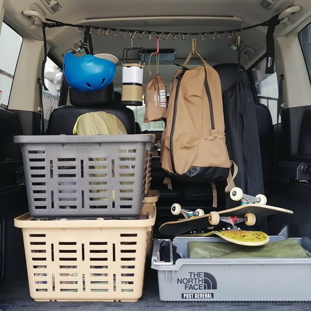 【POST GENERAL】多功能露營手提方型收納籃 D-3-3