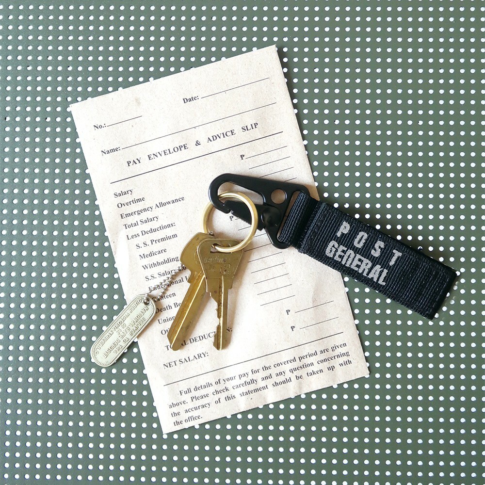 【POST GENERAL】刺繡吊環鑰匙扣 FD11