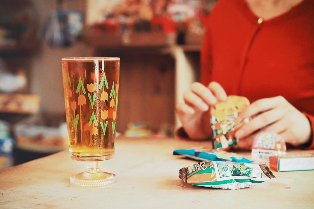 ADERIA Retro 昭和玻璃高腳杯﹝鬱金香﹞