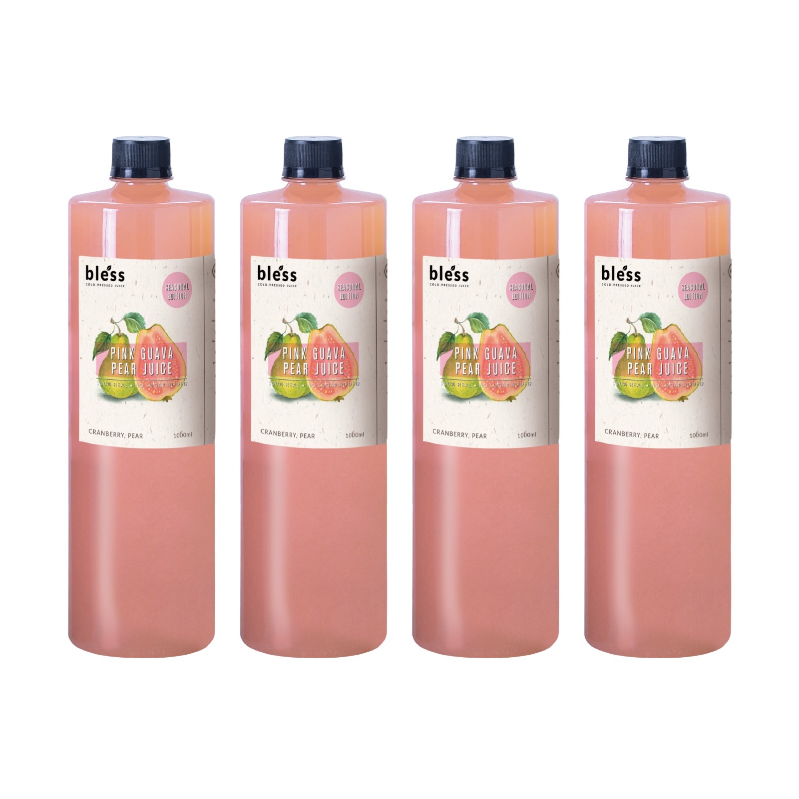 [預防癌症]粉紅番石榴啤梨汁套裝 (1000mL)