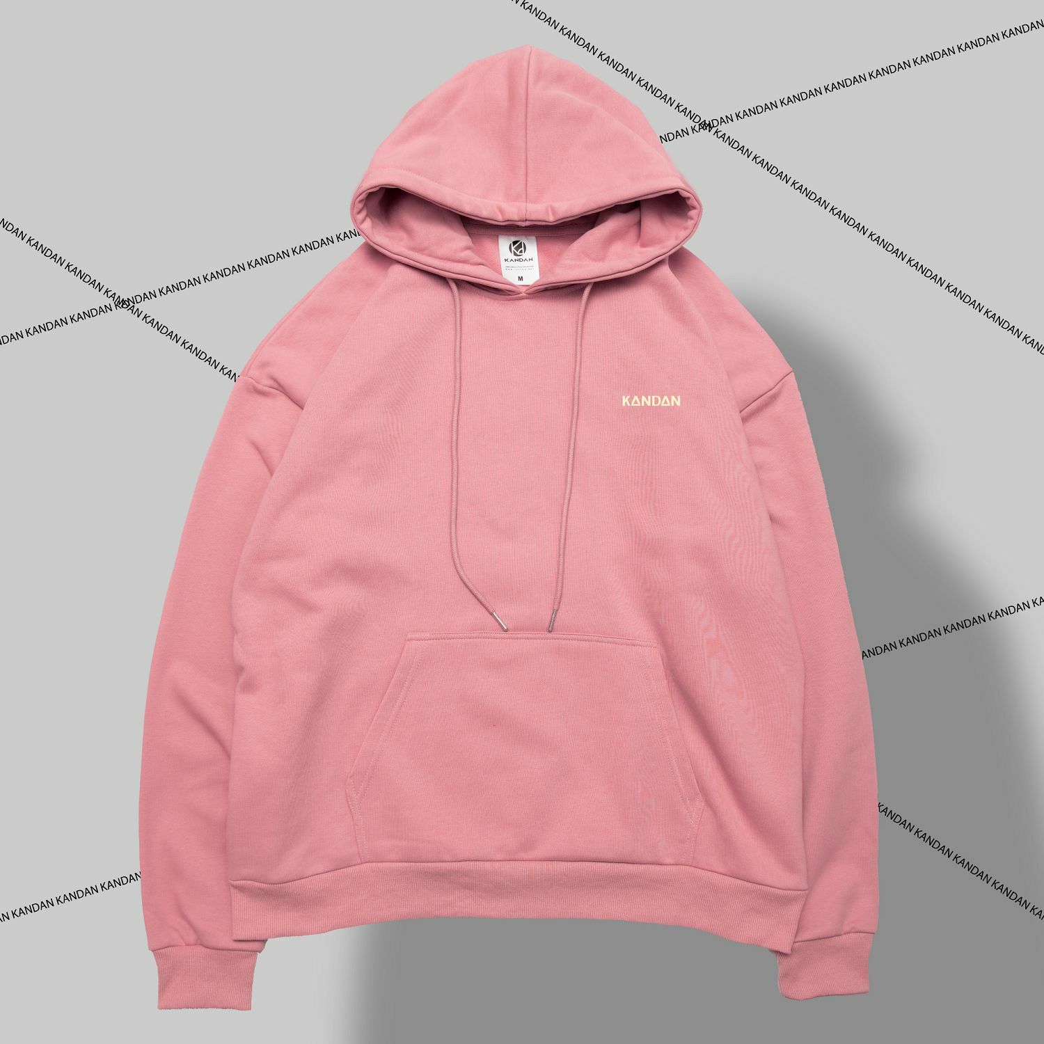 KID ® KANDAN系列 簡單帽T 桃