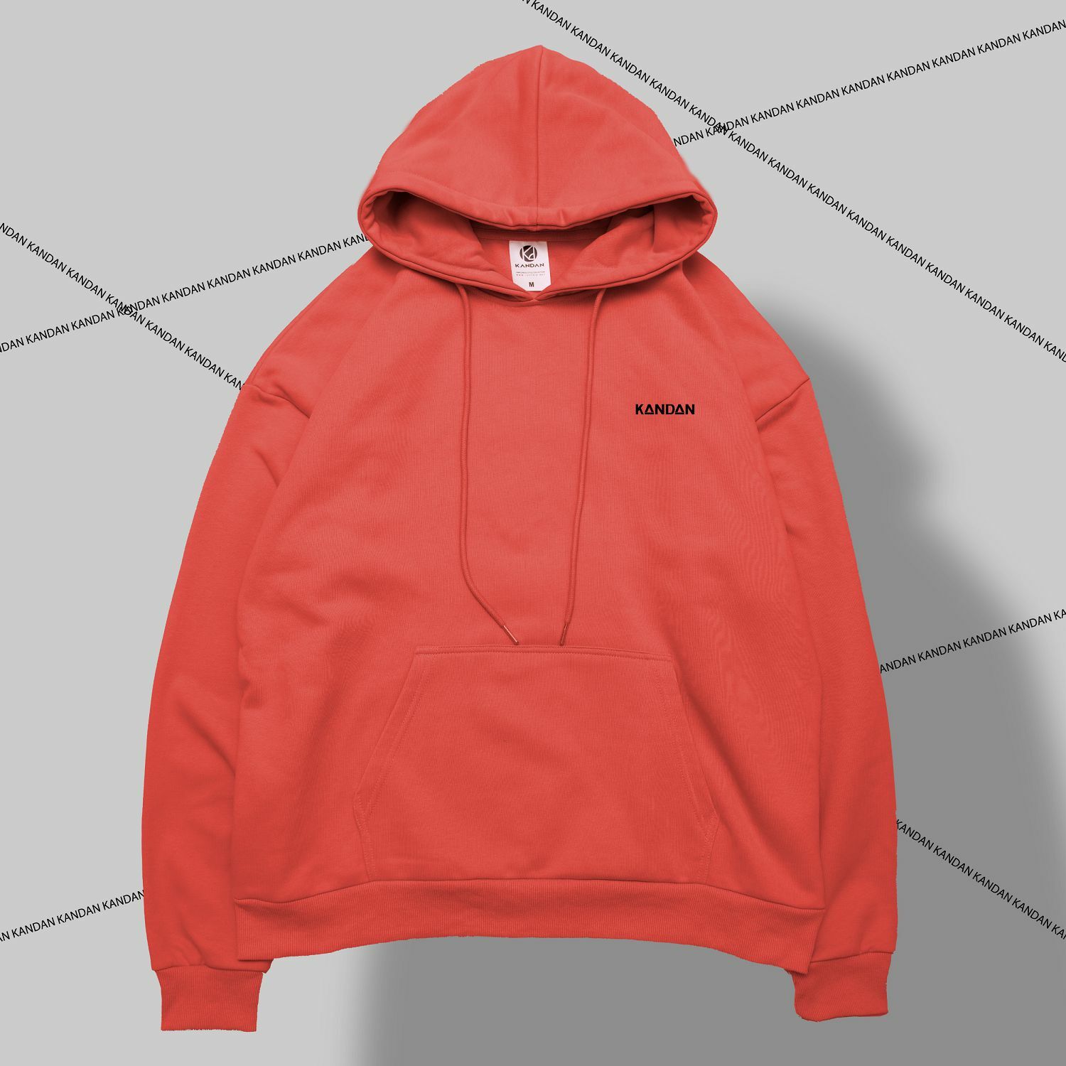 KID ® KANDAN系列 簡單帽T 紅