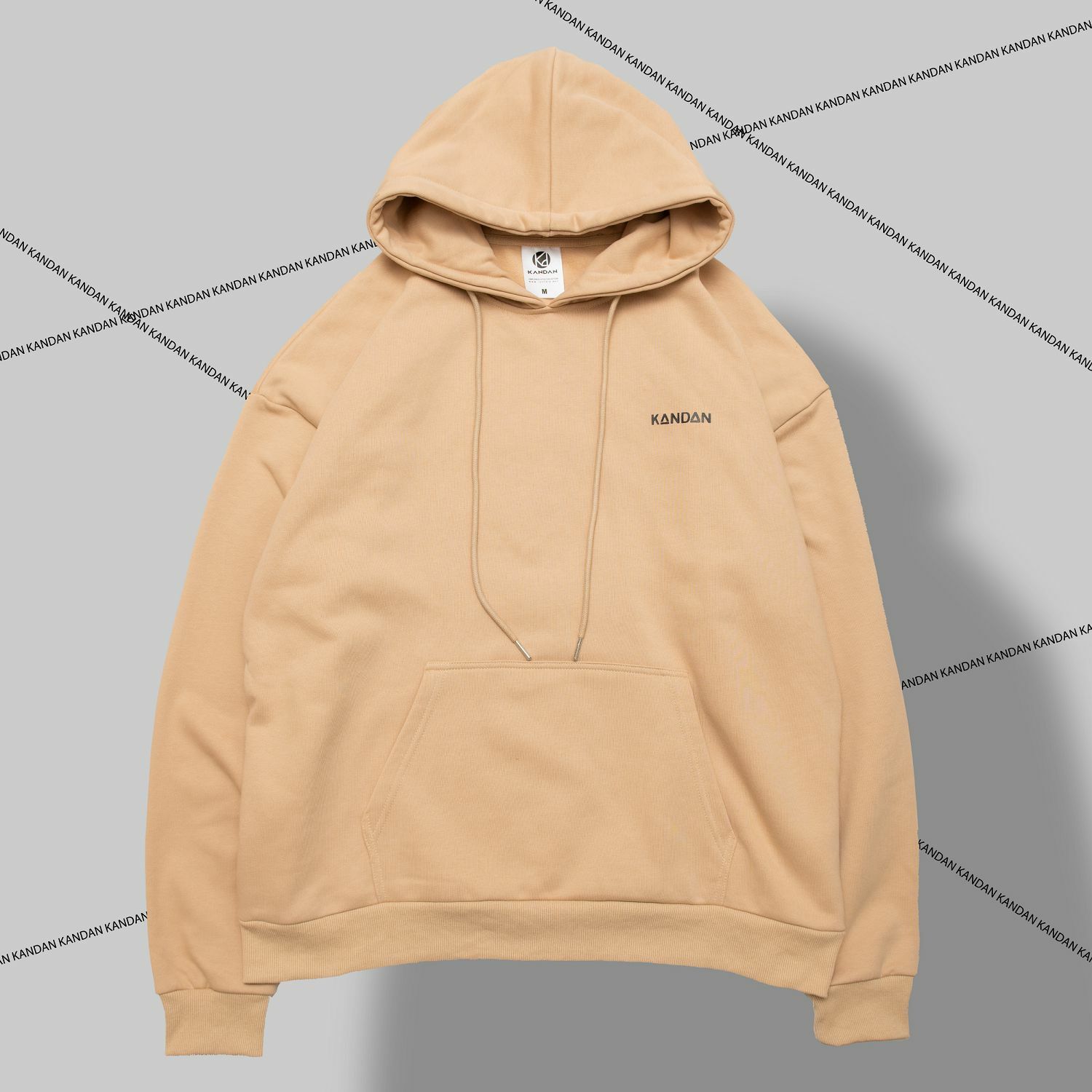 KID ® KANDAN系列 簡單帽T 卡其