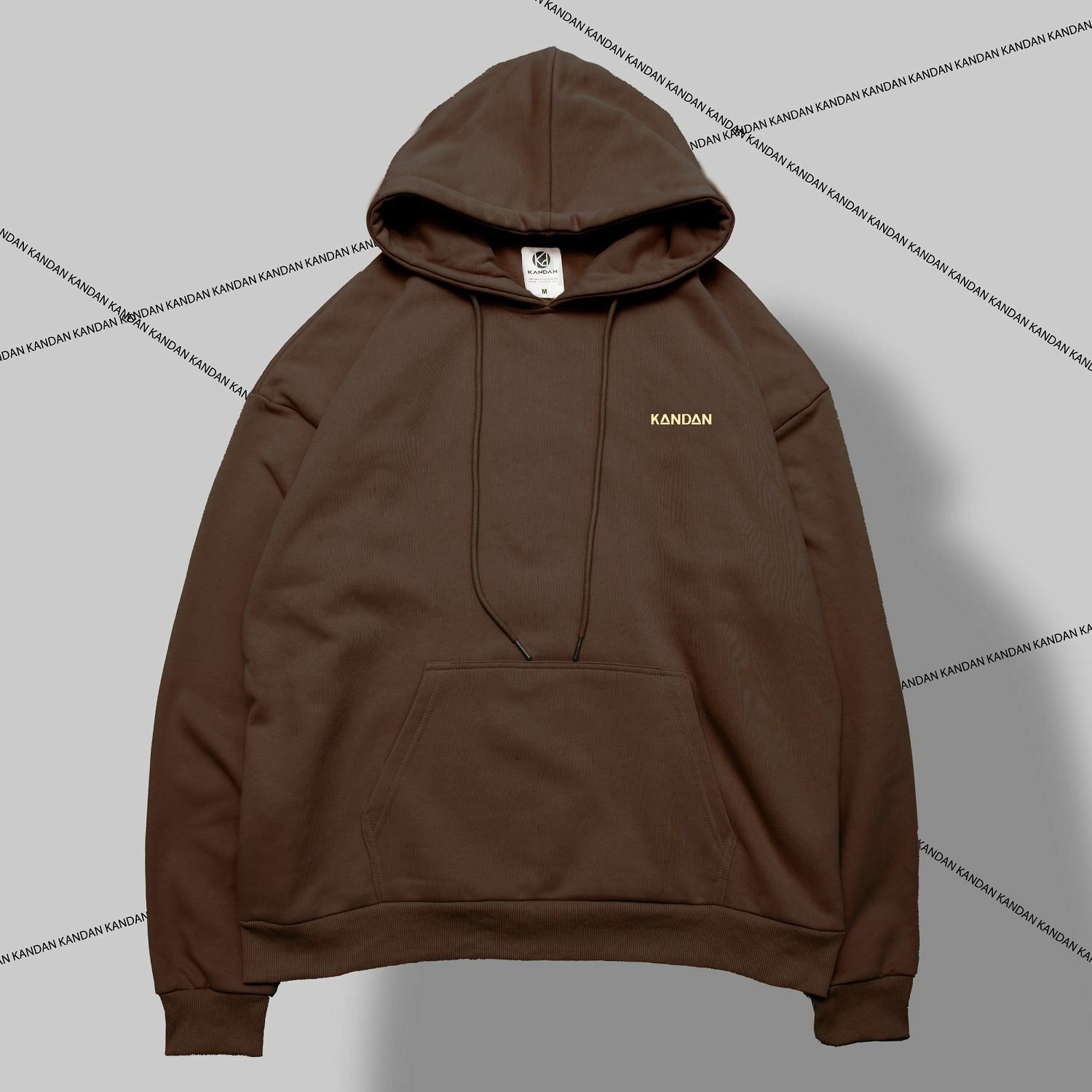 KID ® KANDAN系列 簡單帽T 咖啡