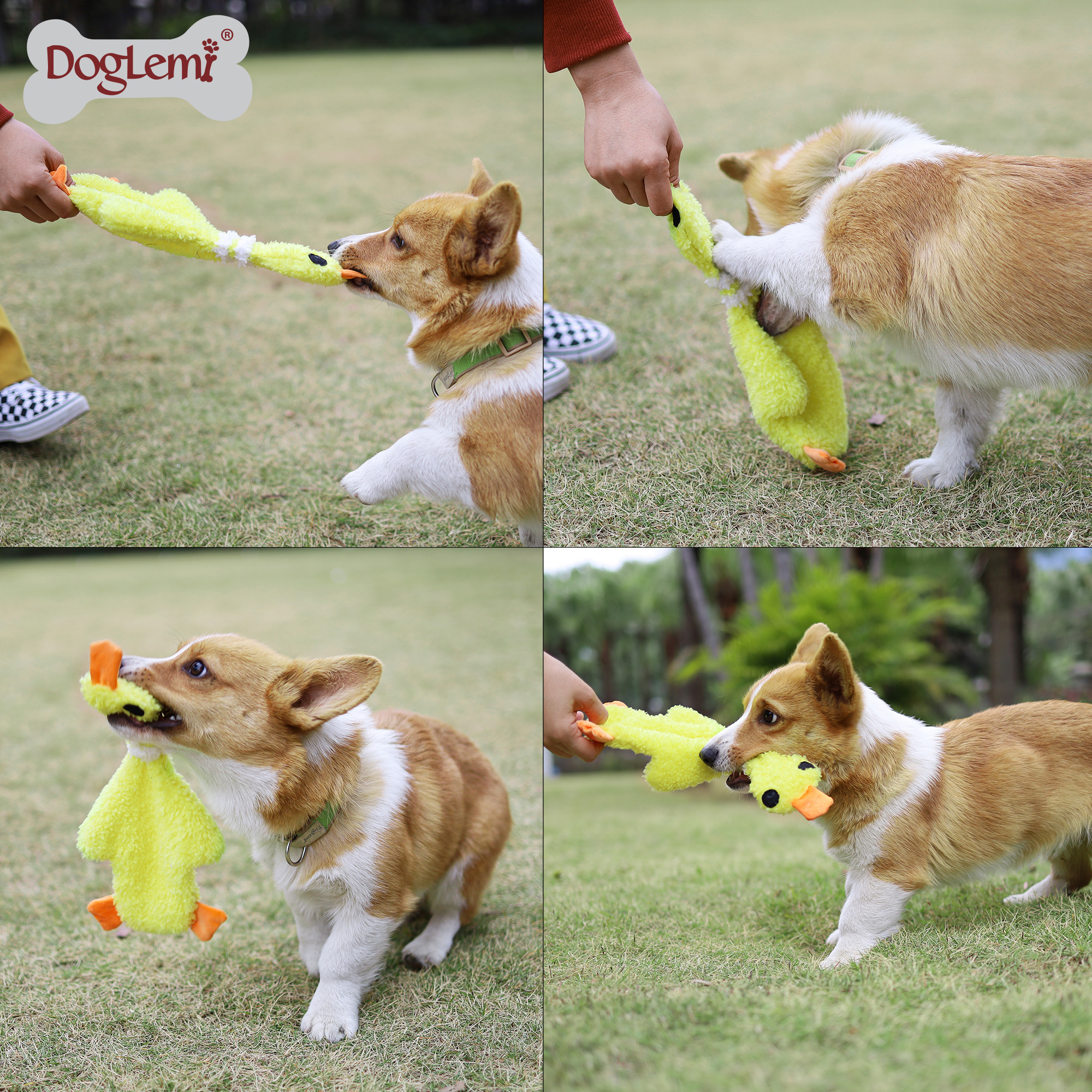 DogLemi 狗狗毛絨咀嚼玩具—小黃鴨