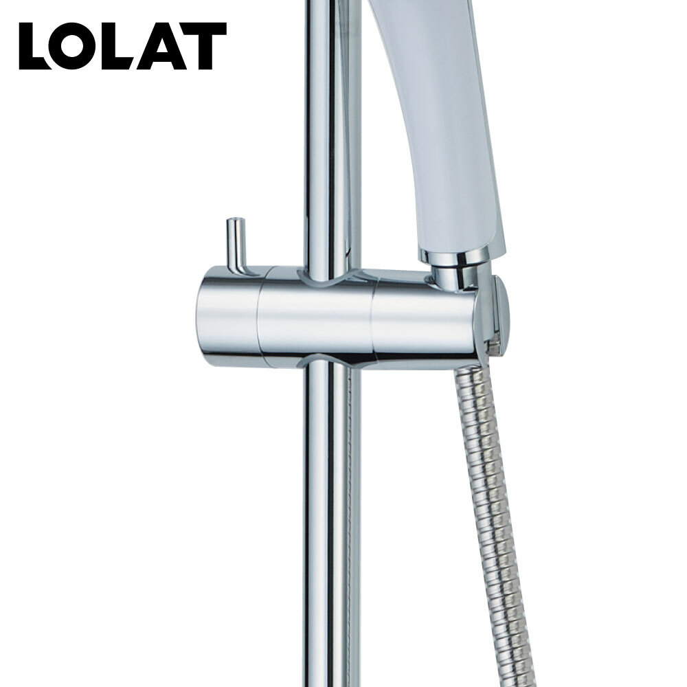 LOLAT多段滑桿式蓮蓬頭掛座-鉻色OP468