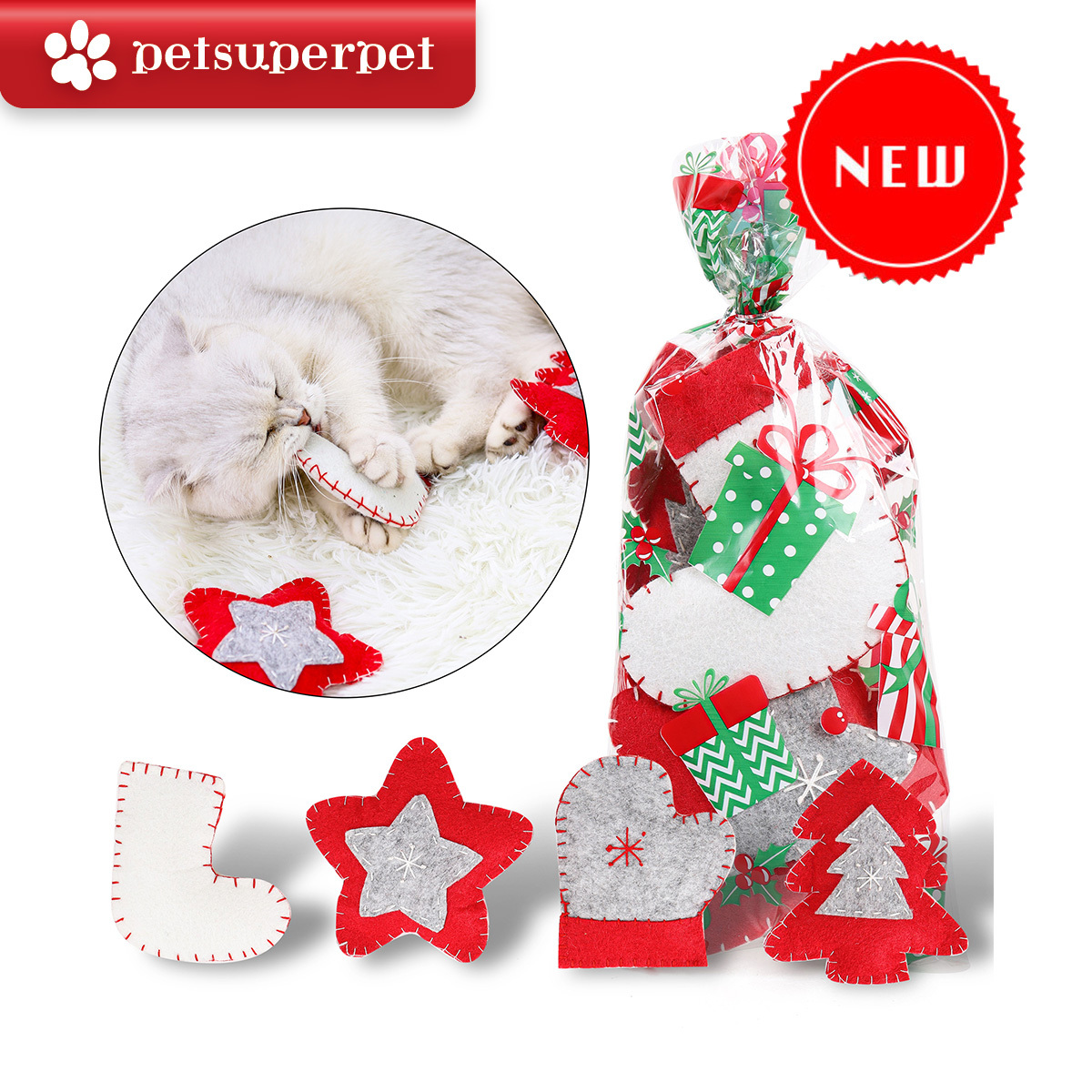 【新上架！】DogLemi 貓咪聖誕禮包玩具