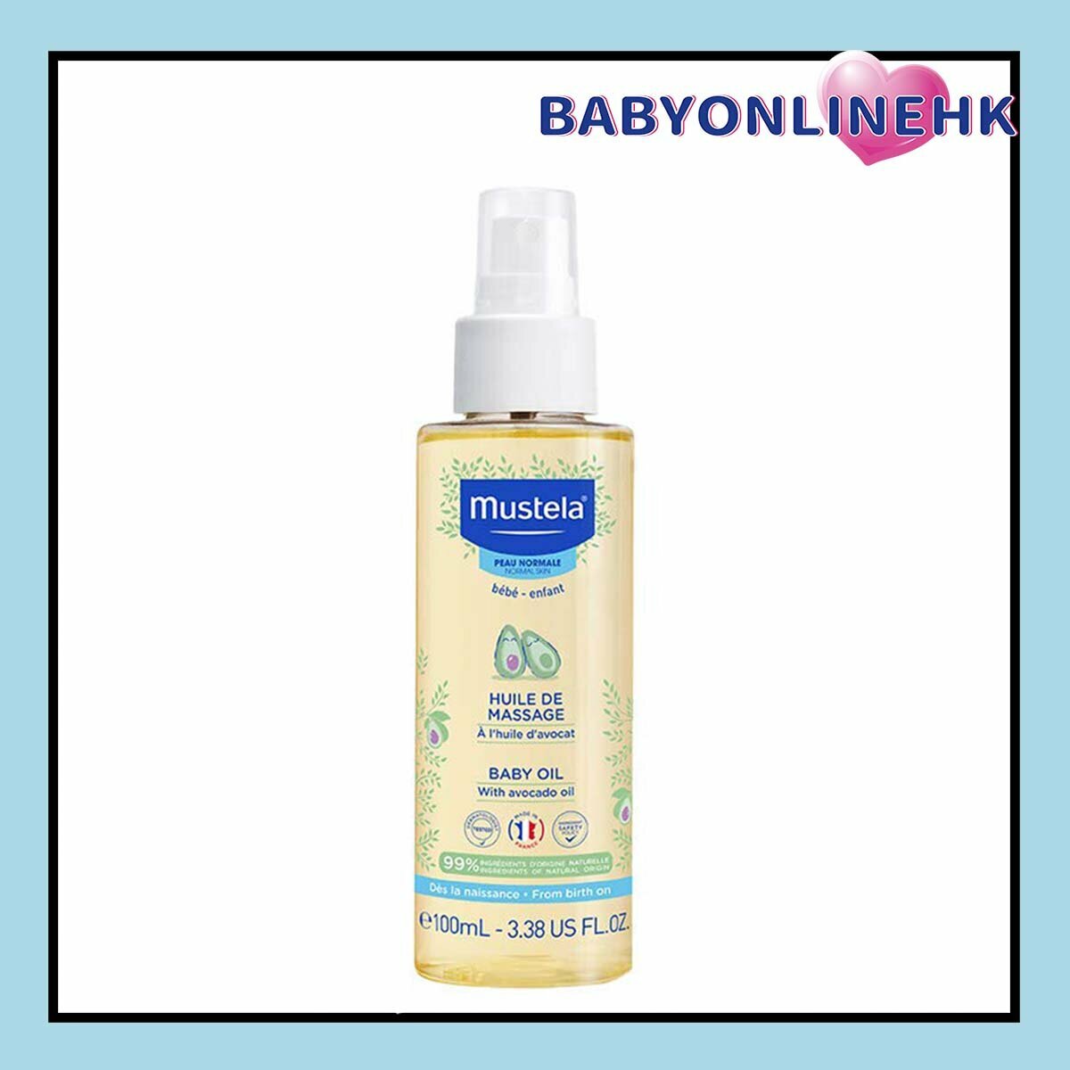 Mustela 嬰兒按摩油 100ml