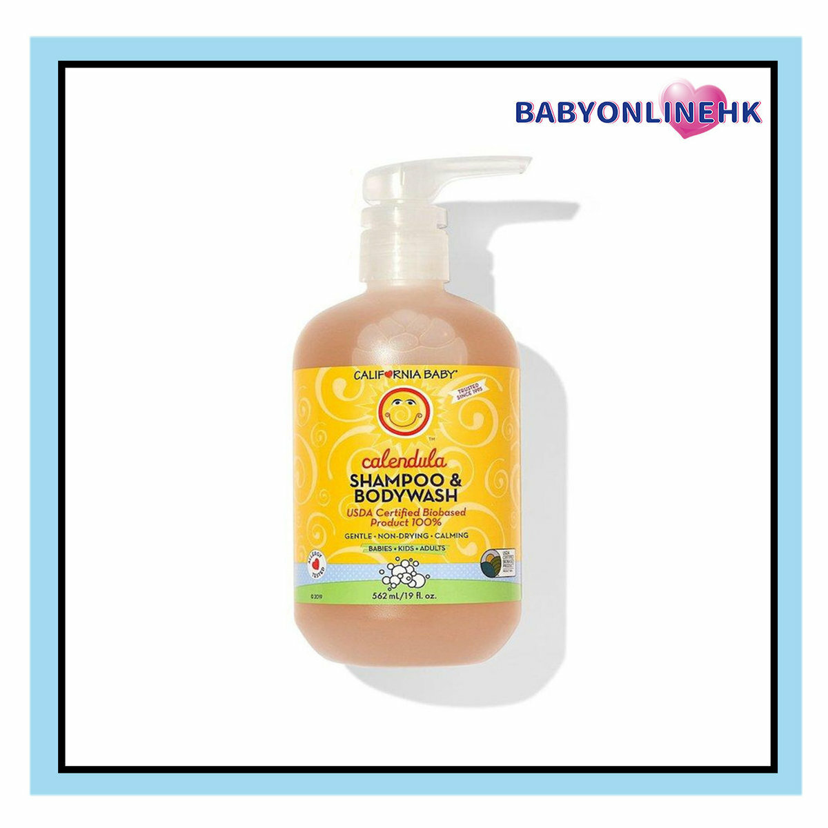 California baby加州寶寶金盞花二合一洗髮沐浴露 562ml