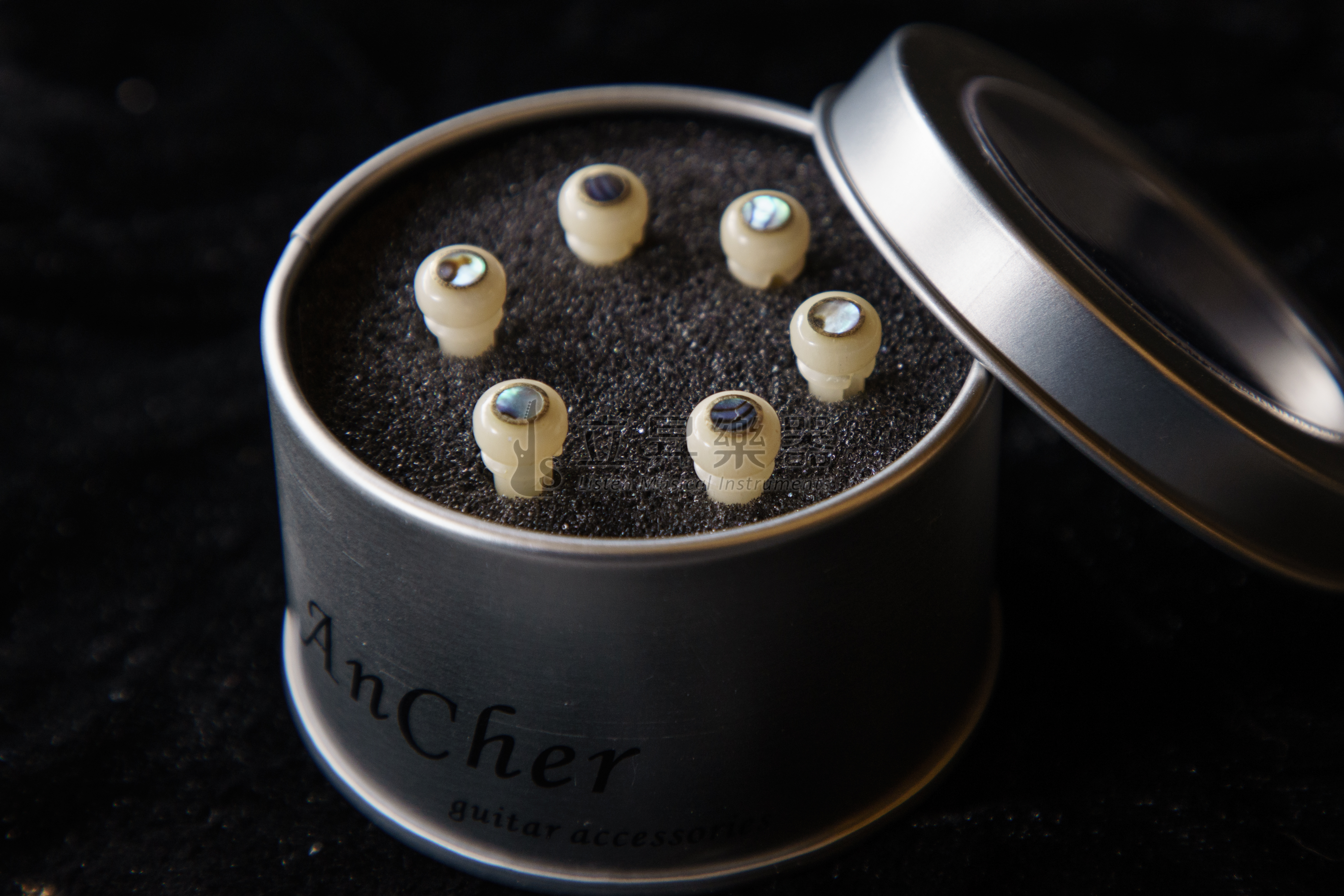 【多款可選】弦墨 AnCher 駱駝骨弦釘 鑲貝駱駝骨新料 、 鑲貝駱駝骨老料淺色 、 鑲貝駱駝骨老料深色  駱駝骨木吉他弦釘 六支裝